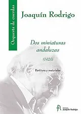 Joaquin Rodrigo Notenblätter 2 minatures andaluzas