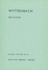 Jürg Wyttenbach Notenblätter Divisions