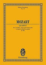Wolfgang Amadeus Mozart Notenblätter Streichquartett A-Dur KV464