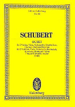 Franz Schubert Notenblätter Oktett F-Dur op.166 D803 für
