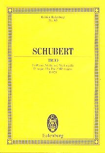 Franz Schubert Notenblätter Klaviertrio Es-Dur op.100