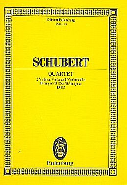 Franz Schubert Notenblätter Streichquartett B-Dur op.168