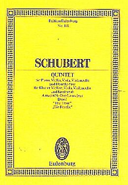 Franz Schubert Notenblätter Quintett A-Dur D667 für Violine, Viola