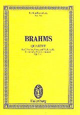 Johannes Brahms Notenblätter Streichquartett c-Moll op.51,1