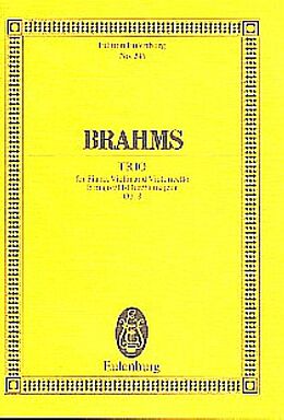 Johannes Brahms Notenblätter Klaviertrio H-Dur op.8