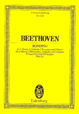 Ludwig van Beethoven Notenblätter Rondino Es-Dur für 2 Oboen, 2 Klarinetten