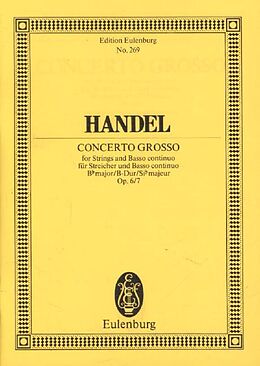 Georg Friedrich Händel Notenblätter Concerto grosso in B Major op.6,7 for