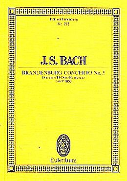 Johann Sebastian Bach Notenblätter Brandenburgisches Konzert D-Dur
