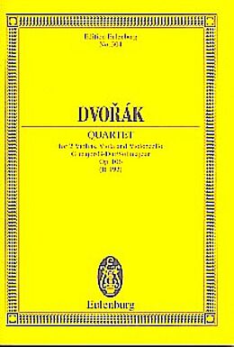 Antonín Dvorák Notenblätter Streichquartett G-Dur op.106