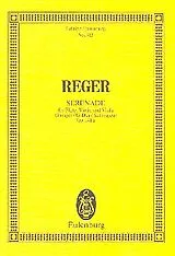 Max Reger Notenblätter Serenade G-Dur op.141a für Flöte