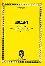 Wolfgang Amadeus Mozart Notenblätter Quintett Es-Dur für Violine, 2 Violen, Horn und Violoncello
