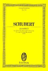 Franz Schubert Notenblätter Streichquartett D-Dur op.post