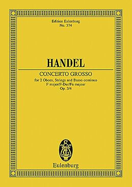 Georg Friedrich Händel Notenblätter Concerto grosso F-Dur op.3,4