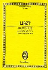 Franz Liszt Notenblätter Les preludes Symphonic poem no.3