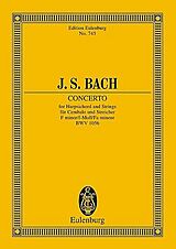 Johann Sebastian Bach Notenblätter Konzert f-Moll BWV1056