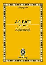 Johann Christian Bach Notenblätter CONCERTO E FLAT MAJOR FOR CEMBALO