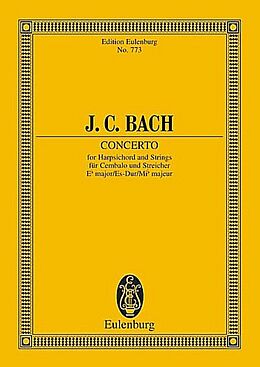 Johann Christian Bach Notenblätter CONCERTO E FLAT MAJOR FOR CEMBALO