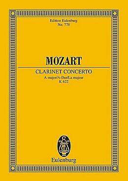 Wolfgang Amadeus Mozart Notenblätter Konzert A-Dur KV622 für Klarinette