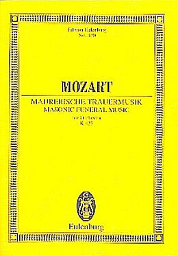 Wolfgang Amadeus Mozart Notenblätter Maurerische Trauermusik c-Moll