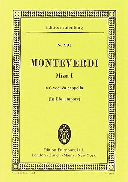 Claudio Monteverdi Notenblätter Missa I in illo tempore