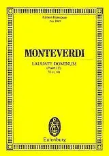 Claudio Monteverdi Notenblätter Laudate dominum Psalm 117