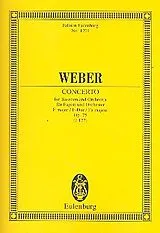 Carl Maria von Weber Notenblätter Konzert F-Dur op.75 für Fagott und Orchester