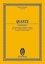 Johann Joachim Quantz Notenblätter Konzert für Flöte und Streicher