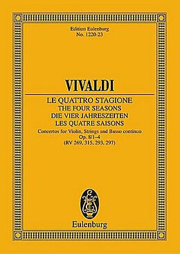 Antonio Vivaldi Notenblätter Konzert E-Dur op.8,1 RV269 für Violine
