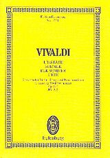 Antonio Vivaldi Notenblätter Lestate for violin, strings and bc