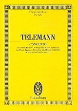 Georg Philipp Telemann Notenblätter Konzert A-Dur für Oboe d amore