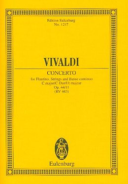 Antonio Vivaldi Notenblätter Konzert C-Dur op.44,11