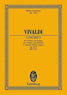 Antonio Vivaldi Notenblätter Concerto grosso C-Dur op.47,2