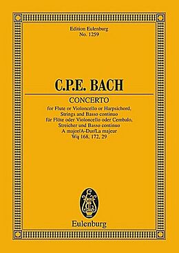 Carl Philipp Emanuel Bach Notenblätter Konzert A-Dur für Cembalo
