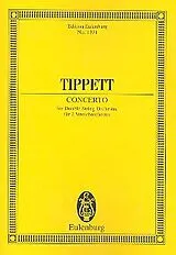Michael Tippett Notenblätter Concerto for double string
