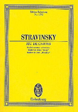 Igor Strawinsky Notenblätter Jeu de cartes für Orchester