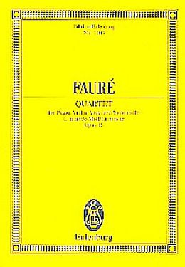 Gabriel Urbain Fauré Notenblätter Quartett c-Moll op.15 für