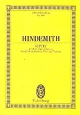 Paul Hindemith Notenblätter Septett für Flöte, Oboe, Klarinette