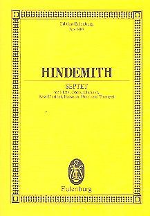 Paul Hindemith Notenblätter Septett für Flöte, Oboe, Klarinette