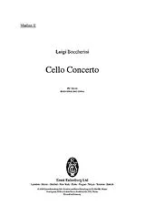 Luigi Boccherini Notenblätter Konzert B-Dur