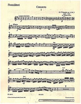 Georg Friedrich Händel Notenblätter Concerto grosso G-Dur op.3,3