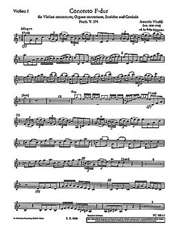 Antonio Vivaldi Notenblätter Concerto F-Dur P274