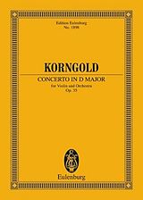 Erich Wolfgang Korngold Notenblätter Konzert D-Dur op.35