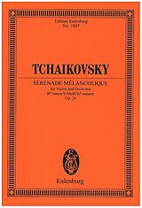 Peter Iljitsch Tschaikowsky Notenblätter Sérénade Mélancolique b-Moll op.26 CW91