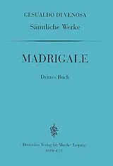 Carlo Gesualdo di Venosa Notenblätter Sämtliche Madrigale Band 3