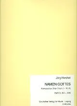 Jörg Herchet Notenblätter Namen Gottes Band 3 (Nr.15-21) und Komposition 3