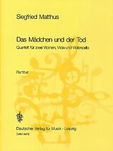 Siegfried Matthus Notenblätter Das Mädchen und der Tod