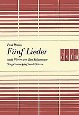 Paul Dessau Notenblätter 5 Lieder (1969)