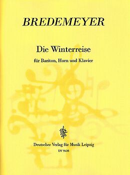 Reiner Bredemeyer Notenblätter Winterreise