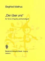 Siegfried Matthus Notenblätter Der über uns (1994)