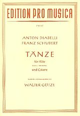 Anton Diabelli Notenblätter Tänze für Flöte (Violine